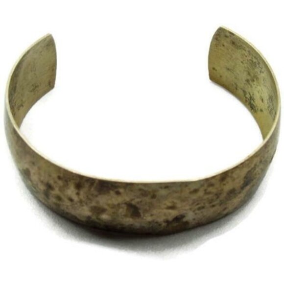 Danecraft Wide Cuff Bracelet Sterling Silver 925 Vintage Heavy Patina 3/4x2 1/2 - Picture 11 of 11